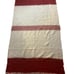Rosecraft Made in Swaziland Pure Mohair Throw Red and Cream 42.5 x76.5