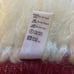 Rosecraft Made in Swaziland Pure Mohair Throw Red and Cream 42.5 x76.5