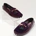 Ted Baker London Harlii Purple Driving Loafers Womens 6 Calf Hair Patent Leather