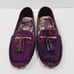 Ted Baker London Harlii Purple Driving Loafers Womens 6 Calf Hair Patent Leather