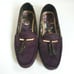 Ted Baker London Harlii Purple Driving Loafers Womens 6 Calf Hair Patent Leather