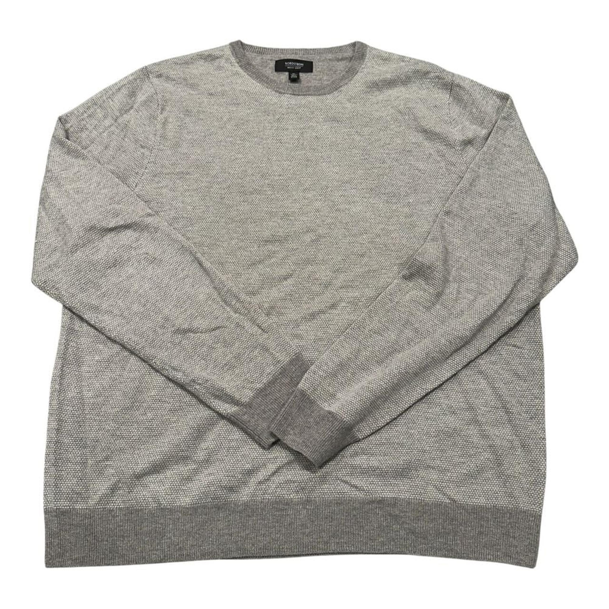 Nordstrom Men's Shop Crew Neck Long Sleeve Casual Sweater Men's XL Wool Nylon