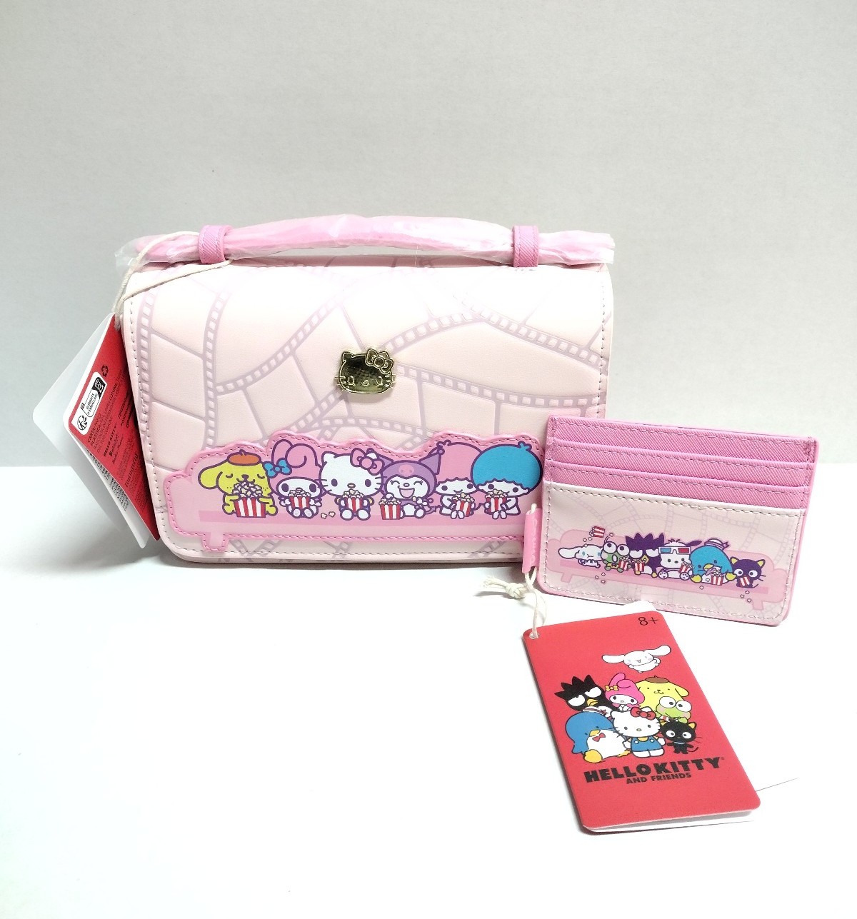 New Loungefly Sanrio Hello Kitty & Friends Movies Cardholder & Crossbody Bag Set
