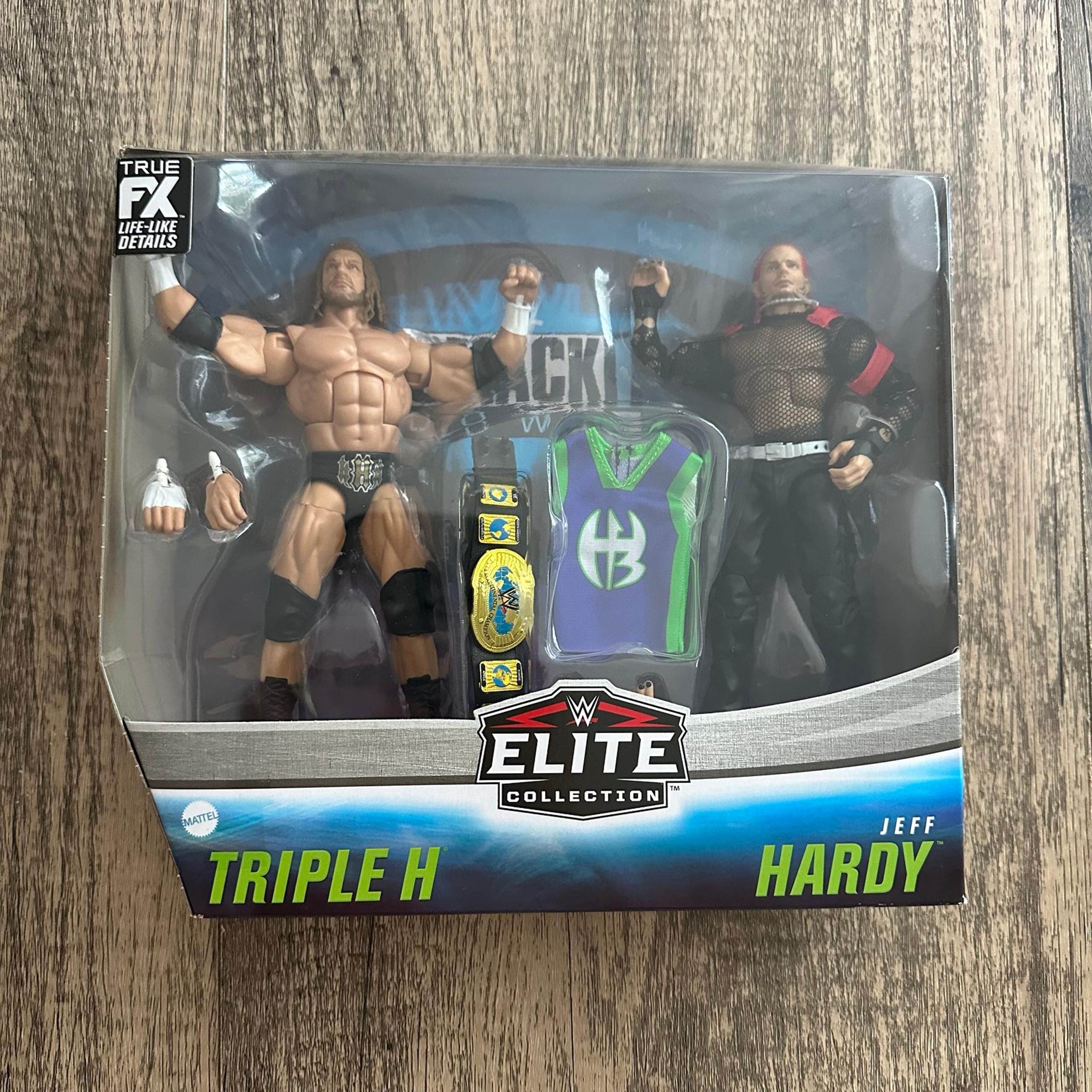WWE Elite Series Jeff Hardy Triple H 2-Pack Mattel Figure Set Wrestling