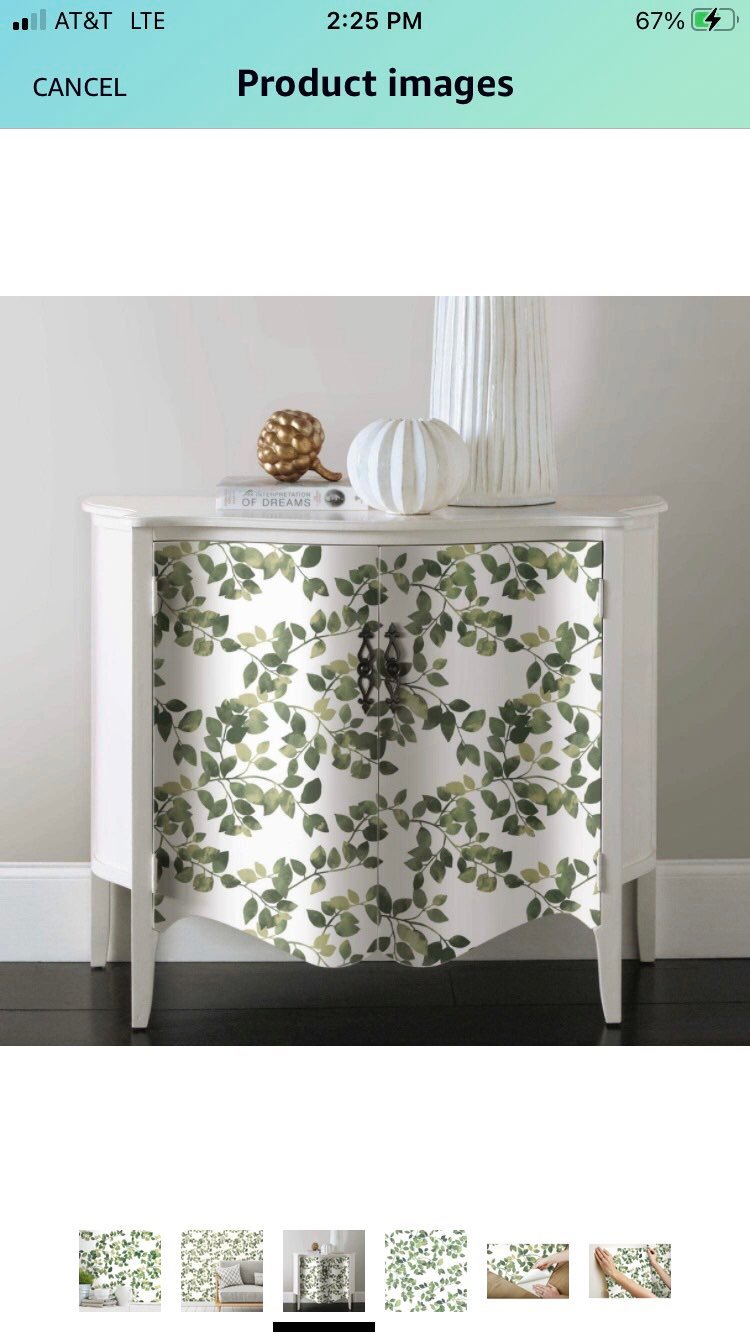 Brand New RoomMates Green Latvus Leaves Peel and Stick Wallpaper