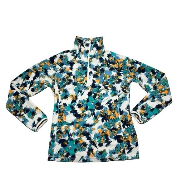 Columbia Women's XL 1/4 Zip Polyester Fleece Jacket - Very Good Condition