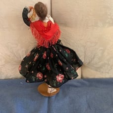 Doll, Layna Cloth Doll, Vintage Collectable, Spain Dancing Lady, Hand Crafted.