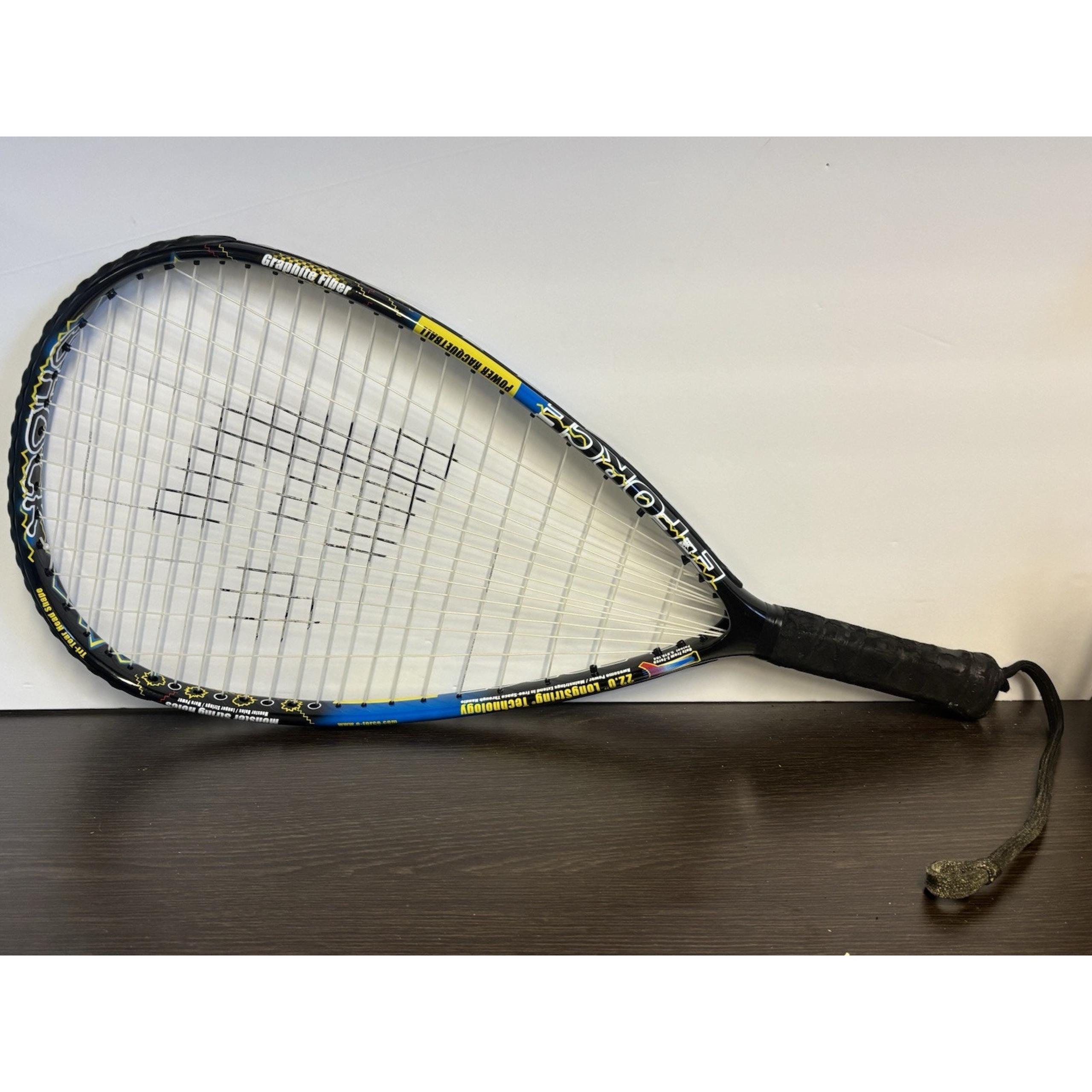 E-Force Racquetball Racquet Shock 22" Longstring Technology And Case