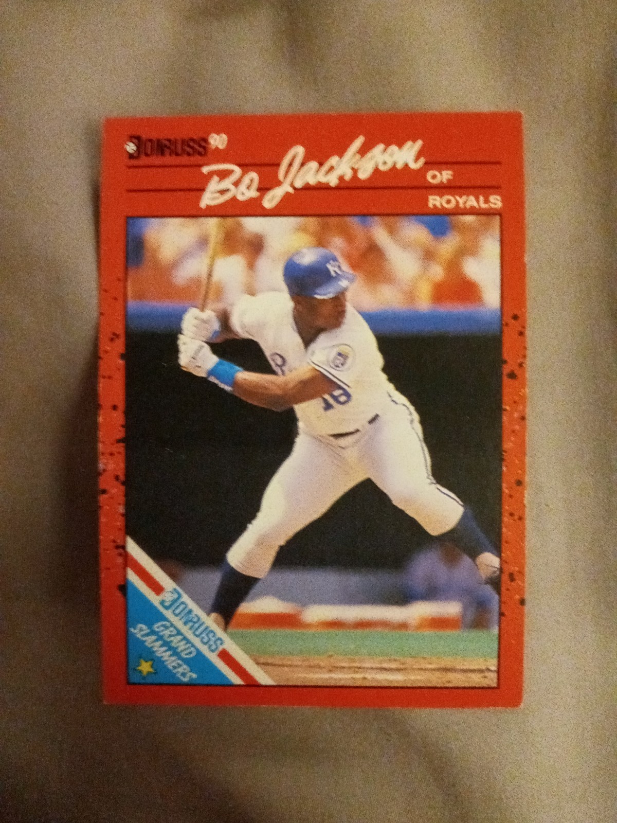 vintage baseball cards value BO JACKSON GRAND SLAMMERS DONRUSS #12
