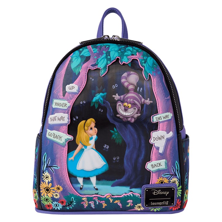 DISNEY Alice in Wonderland Tulgey Wood Lenticular Mini Backpack⚡️NWT