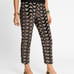 Frances Valentine Velvet Embroidered Cropped Pants Womens 8 (35×25) Metallic