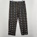 Frances Valentine Velvet Embroidered Cropped Pants Womens 8 (35×25) Metallic