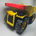 2004 Hasbro TONKA Mighty Big Yellow Dump Truck Steel Bed 19” Red Handle
