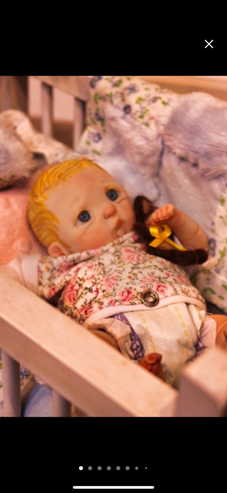 OOAK Clay baby by Precious Creche Polymer Dolls
