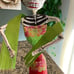 Paper mache Catrina Frida 22” Tall, Dia De Muertos, Halloween Decor
