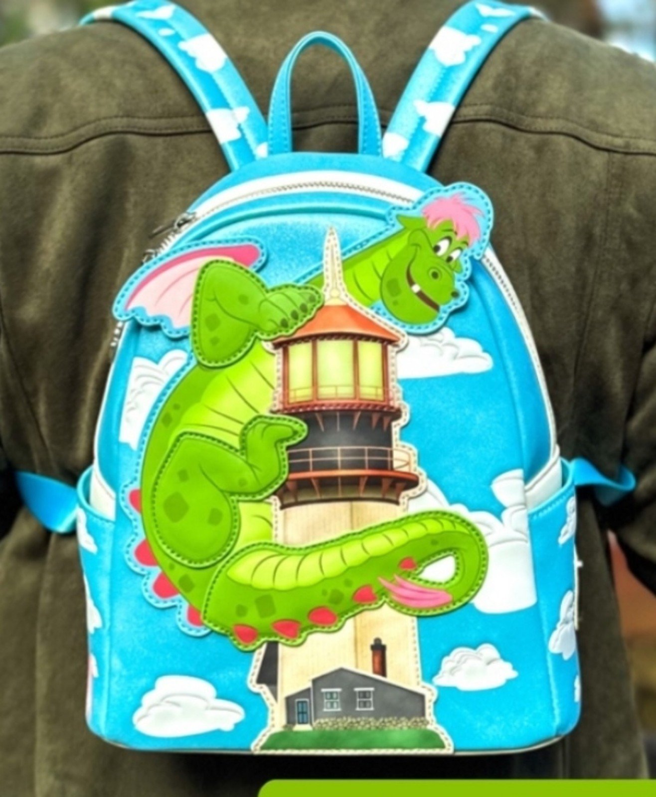 Loungefly Disney Pete's Dragon ☆ ELLIOT ☆ Lighthouse mini backpack