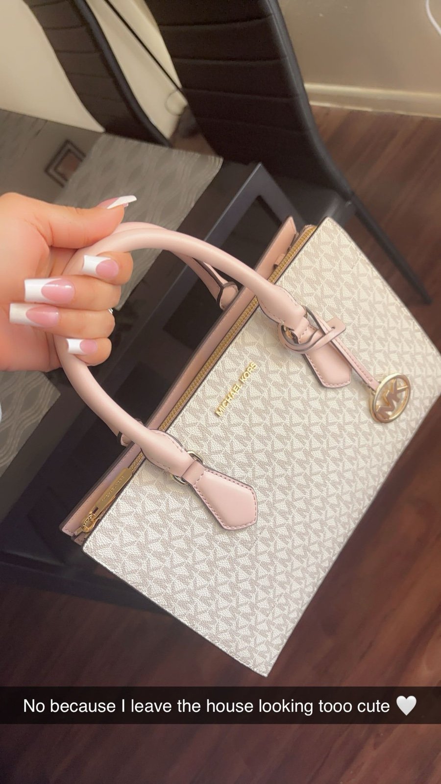 Pink Micheal Kors tote