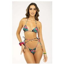 NUA Swim Women's Valentina Tucano Rosa Bikini Pink/Green Size Small