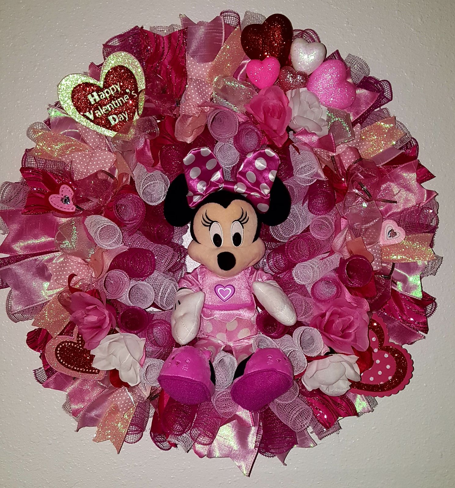Disney Valentine's Day wreath