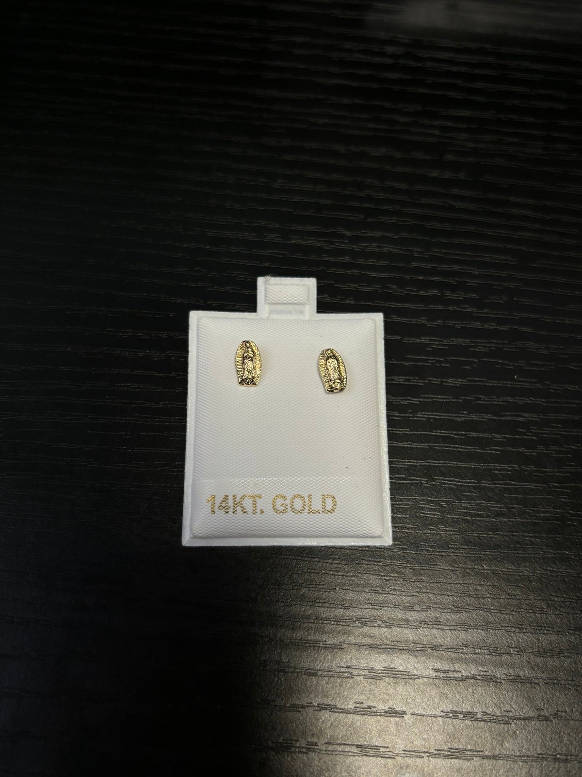 virgen de guadalupe Earrings 14K Gold