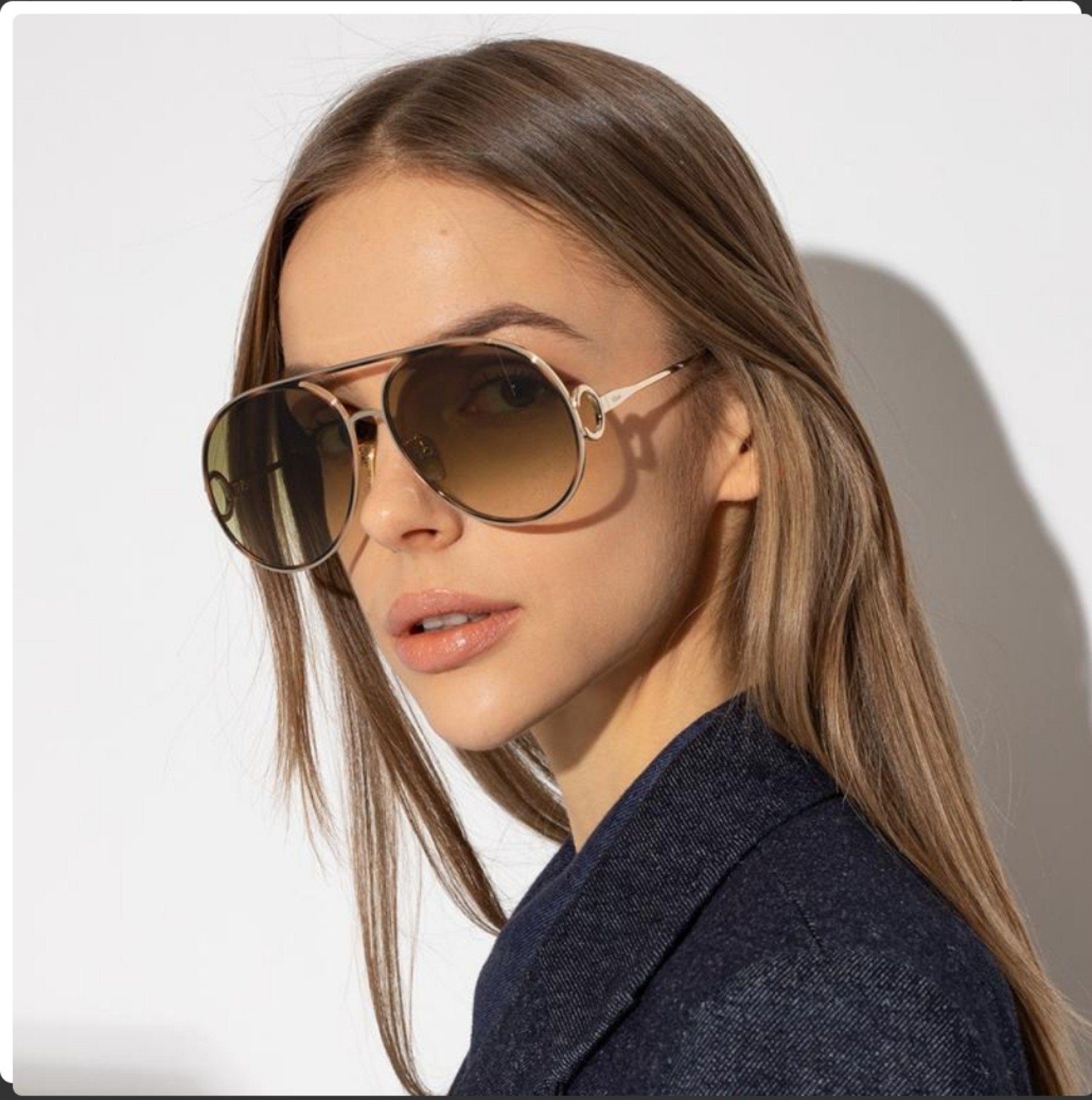 SunglassesChloe Sunglasses CH0145S 002 Gold Havana Green Gradient