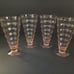 Vintage 1930's Pink Depression Glass Rippled Tumblers x4