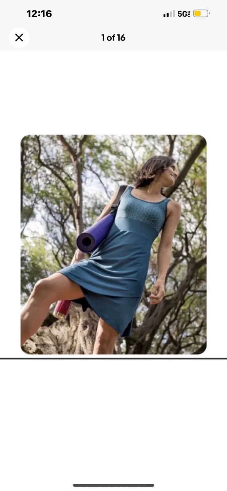 NWT Title Nine Connelly Dress Racerback Pocketed Dress size Large
