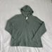 aerie green waffle knit pullover hoodie