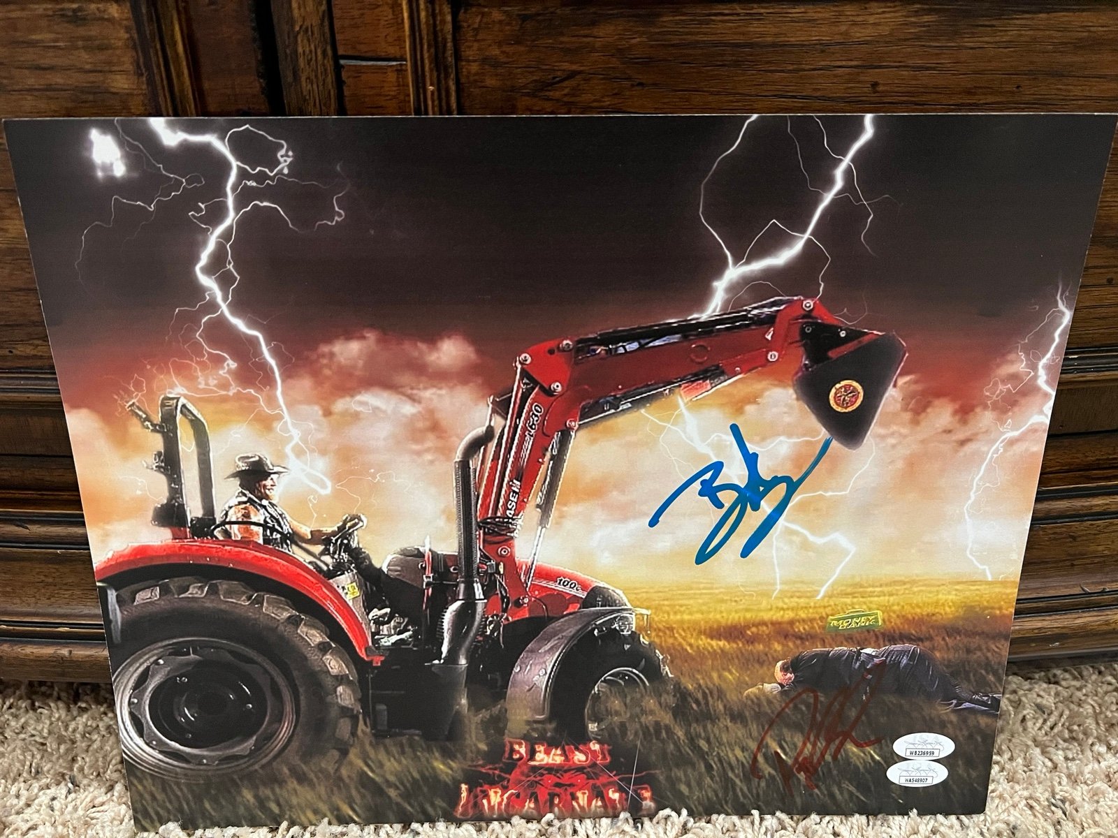 Wwe Lesnar/Heyman Signed JSA Photo