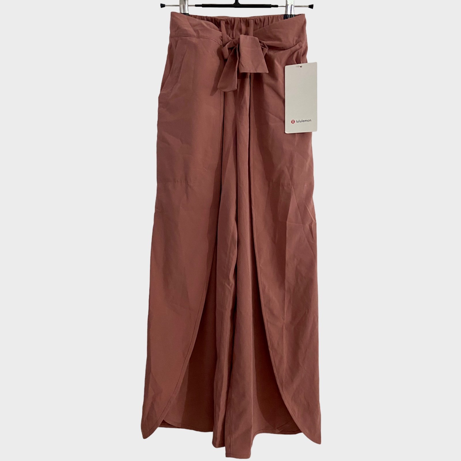 Lululemon Wrap Front Wide Leg High-Rise Crop 24” - Spiced Chai, Size 0