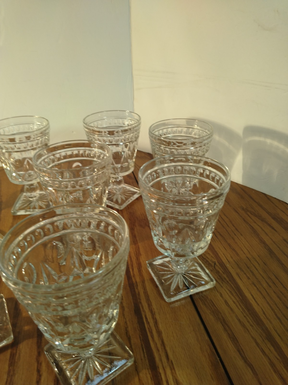 9 Colony Park clear Cordial goblets