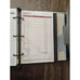 Vintage Runner Classic 3 Ring Organizer Padded Gray Faux Leather Divides