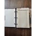 Vintage Runner Classic 3 Ring Organizer Padded Gray Faux Leather Divides