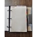 Vintage Runner Classic 3 Ring Organizer Padded Gray Faux Leather Divides