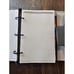 Vintage Runner Classic 3 Ring Organizer Padded Gray Faux Leather Divides