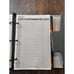 Vintage Runner Classic 3 Ring Organizer Padded Gray Faux Leather Divides