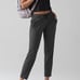 Lululemon Heathered Gray/Black Pants soft stretchy waist tie medium joggers