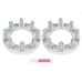 2pcs For Ford F-250 F-350 Dodge Ram 2500 3500 9/16 x18 1 Wheel Spacers 8x6.5
