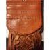 NEW Fossil Women's Brown Wide Leather Woven Belt sz Medium Boho Work Western