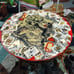 Handcrafted vintage card table