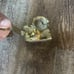 Vintage holding travel candle light w/match holder