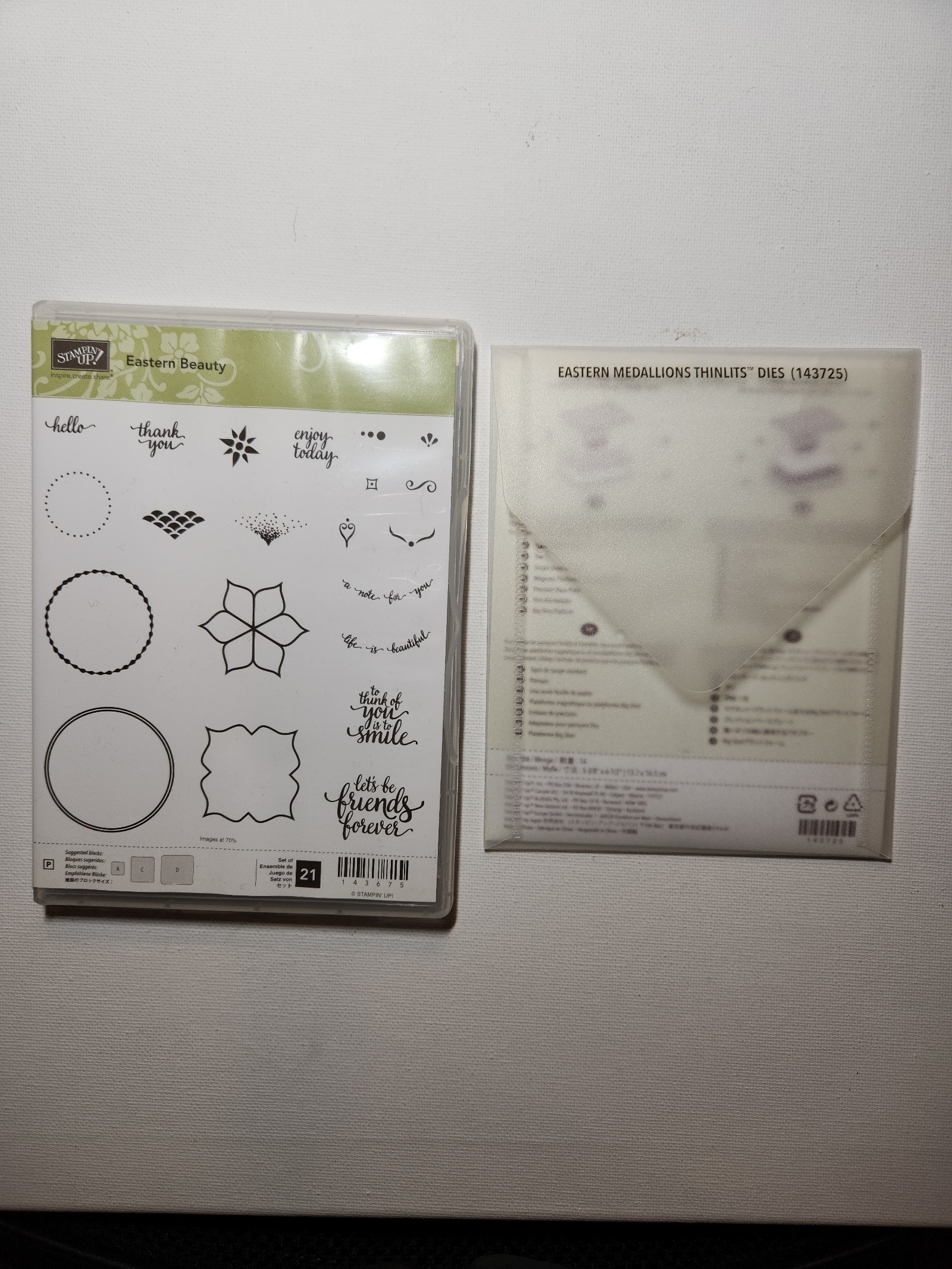 Stampin Up Eastern Beauty stamp and die set