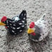 Designer chicken rooster salt & pepper shakers kitchen decor vintage collectors