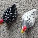 Designer chicken rooster salt & pepper shakers kitchen decor vintage collectors