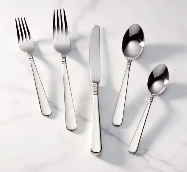 Lenox pearl platinum stainless silver Flatware Set