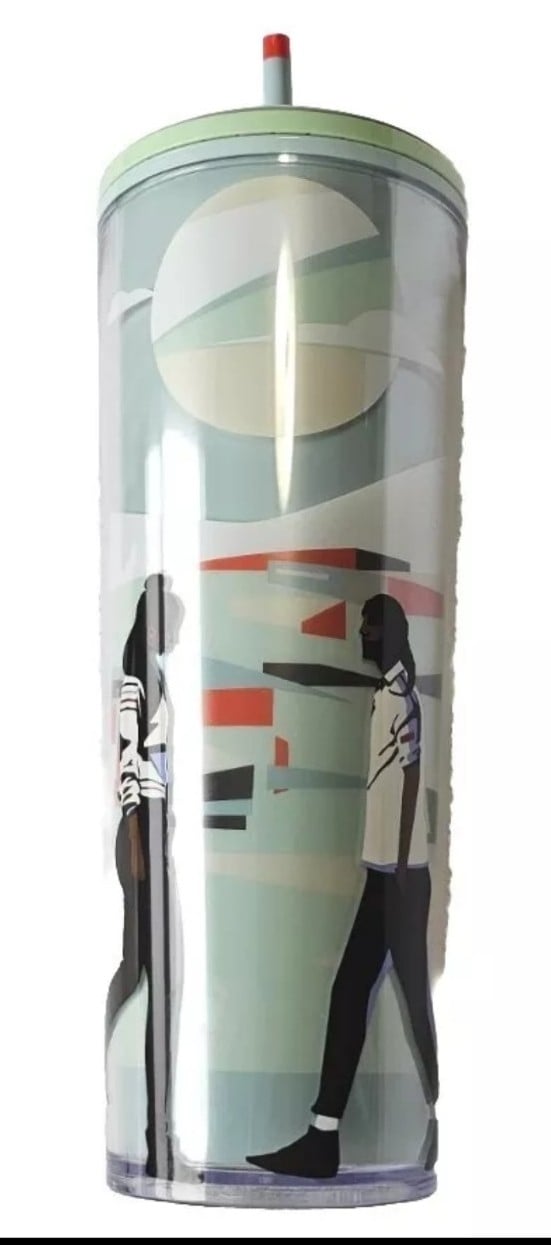 Starbucks + Lou Black History 2024 Seattle Artist Damon Brown Art Venti Cup 24oz