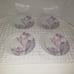 Mikasa Fine China Set of 4 Spring Crocus 8 Plates Made in Japan EUC Unused