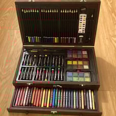 Art supplies 162-prices wood box set