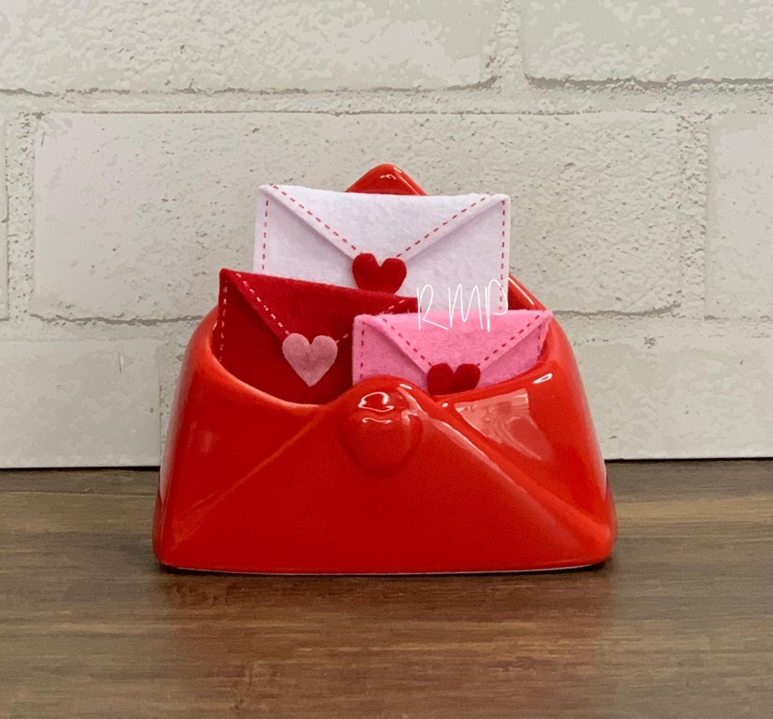 Ceramic Envelope / Felt Love Letters