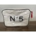 Vintage VTG 1988 Chanel No 5 Zip Pouch Bag Makeup Travel Cosmetic Case Rare